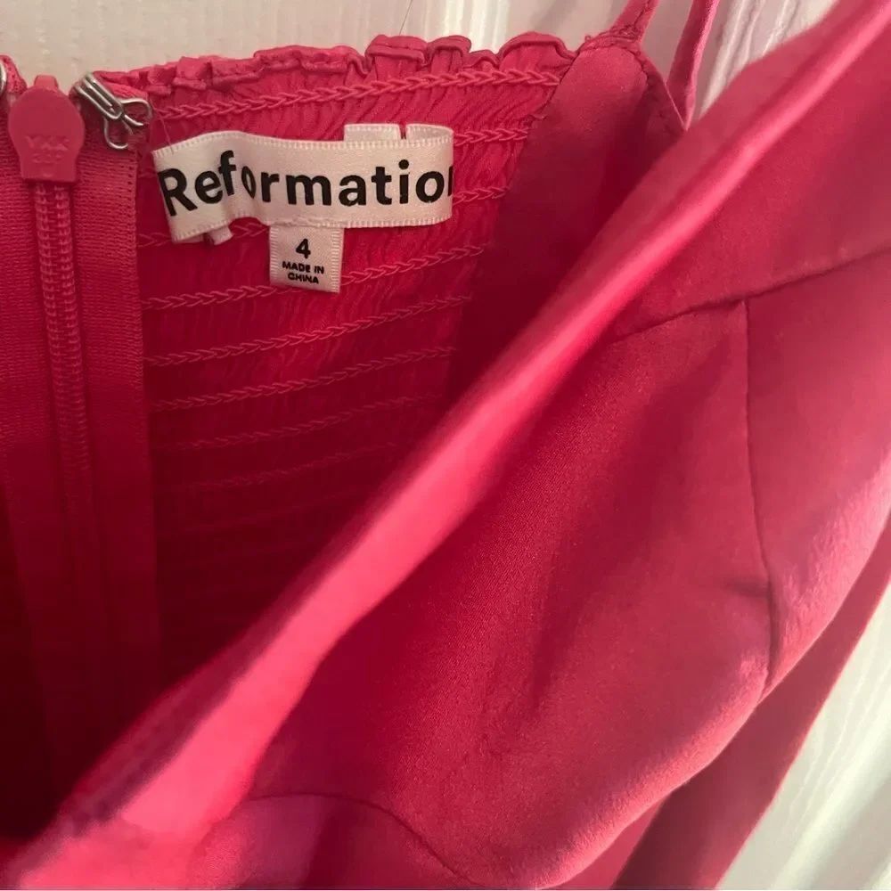 Reformation Fuchsia Mini Dress - Picture 5 of 13
